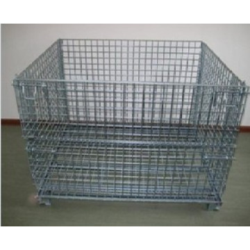 Wire Mesh Container with Galvanized Steel Cage